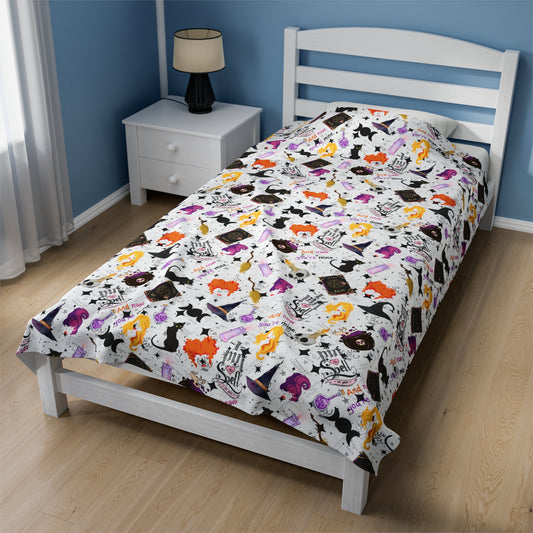 Hocus Pocus- Velveteen Plush CuddleLux Bliss Blanket - Creations by Chris and Carlos