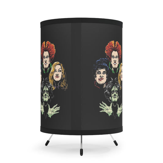 Hocus Pocus-  Tripod Lamp with High-Res Printed Shade, US\CA plug - Creations by Chris and Carlos