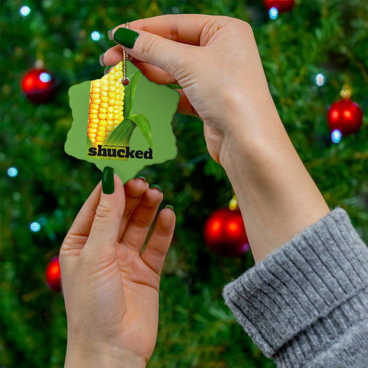 Shucked the musical- Ceramic Ornament, 4 Shapes - Creations by Chris and Carlos