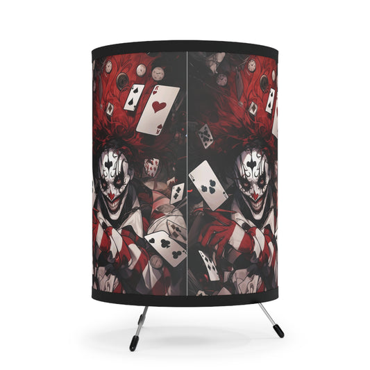 Joker- Tripod Lamp with High-Res Printed Shade, US\CA plug - Creations by Chris and Carlos