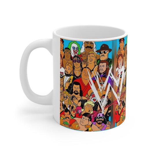 WWE Champions-  White Ceramic Mug - Creations by Chris and Carlos