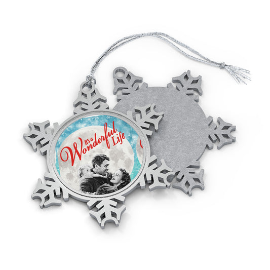 It's a Wonderful Life- Pewter Snowflake Ornament - Creations by Chris and Carlos