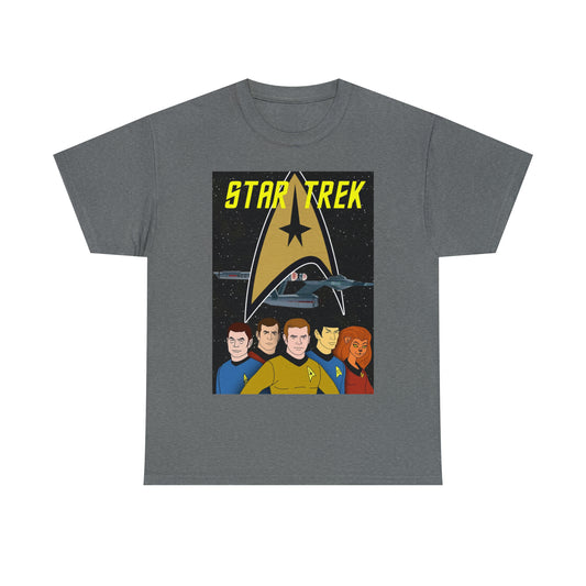 Star Trek Cartoon- Unisex Heavy Cotton T-Shirt - Creations by Chris and Carlos
