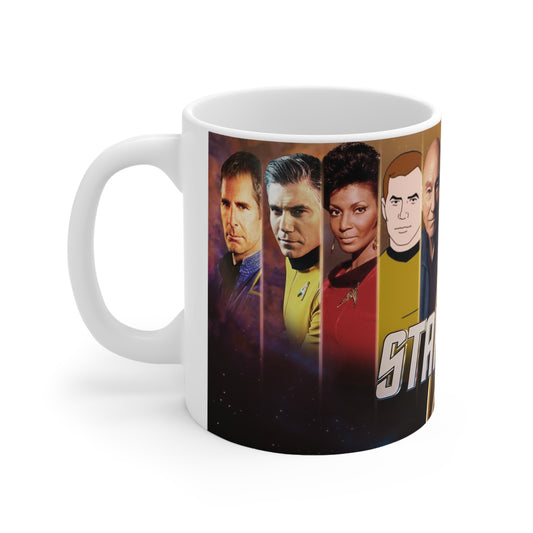 Star Trek Collection- USS Enterprise White Ceramic Mug - Creations by Chris and Carlos
