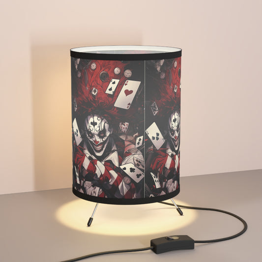 Joker- Tripod Lamp with High-Res Printed Shade, US\CA plug - Creations by Chris and Carlos