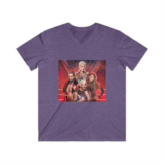 WWE Champions- Unisex Fitted V-Neck Short Sleeve Tee - Creations by Chris and Carlos
