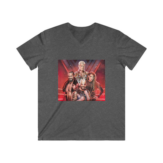 WWE Champions- Unisex Fitted V-Neck Short Sleeve Tee - Creations by Chris and Carlos