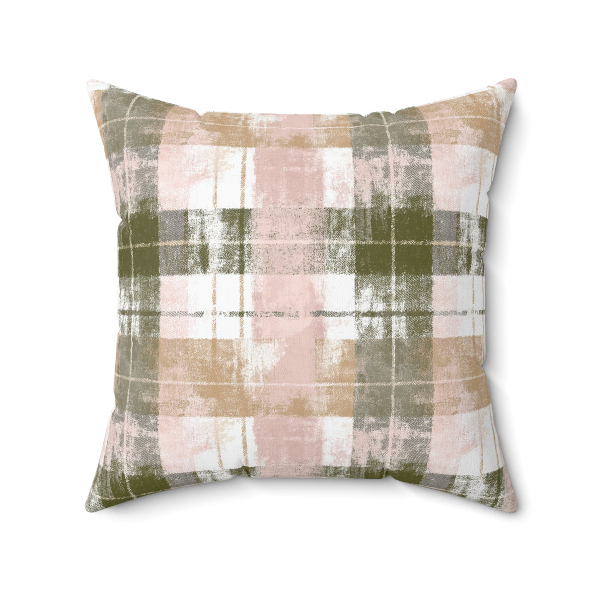 Yuletide Wonder- Cozy Plaid Decorative Pillow, Farmhouse Accent Cushion, Couch Throw Pillow, Gift for Home Decor, Stylish Pillow for Every Season