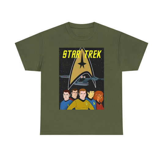 Star Trek Cartoon- Unisex Heavy Cotton T-Shirt - Creations by Chris and Carlos