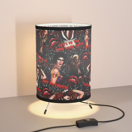 The Rocky Horror Picture Show- Tripod Lamp with High-Res Printed Shade, US\CA plug - Creations by Chris and Carlos