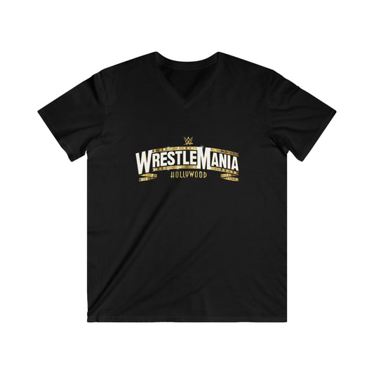 WWE Champions Logo- Unisex Fitted V-Neck Short Sleeve Tee - Creations by Chris and Carlos