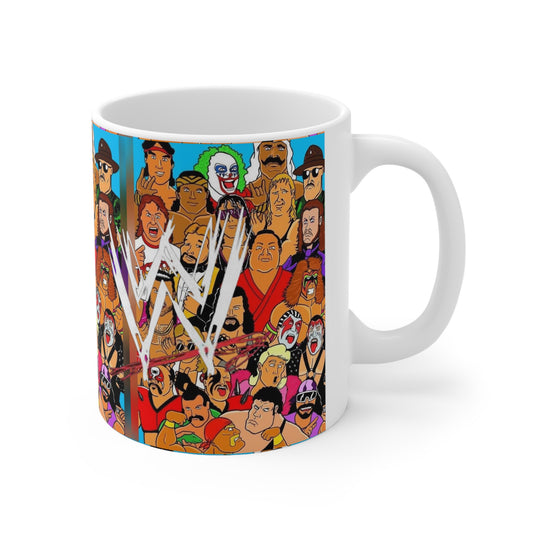 WWE Champions-  White Ceramic Mug - Creations by Chris and Carlos