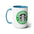 Starbucks Coffee- White Ceramic Mug - Creations by Chris and Carlos