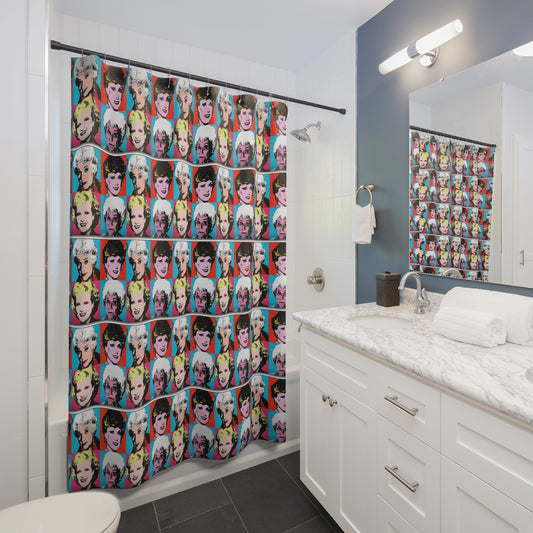 The Golden Girls 80's TV Show- Shower Curtain - Creations by Chris and Carlos