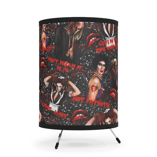 The Rocky Horror Picture Show- Tripod Lamp with High-Res Printed Shade, US\CA plug - Creations by Chris and Carlos