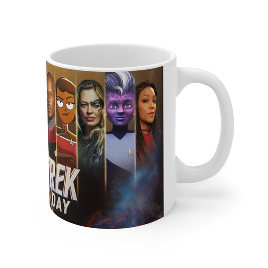 Star Trek Collection- USS Enterprise White Ceramic Mug - Creations by Chris and Carlos