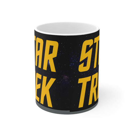 Star Trek Collection- USS Enterprise White Ceramic Mug - Creations by Chris and Carlos