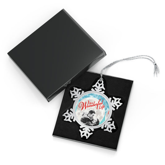 It's a Wonderful Life- Pewter Snowflake Ornament - Creations by Chris and Carlos