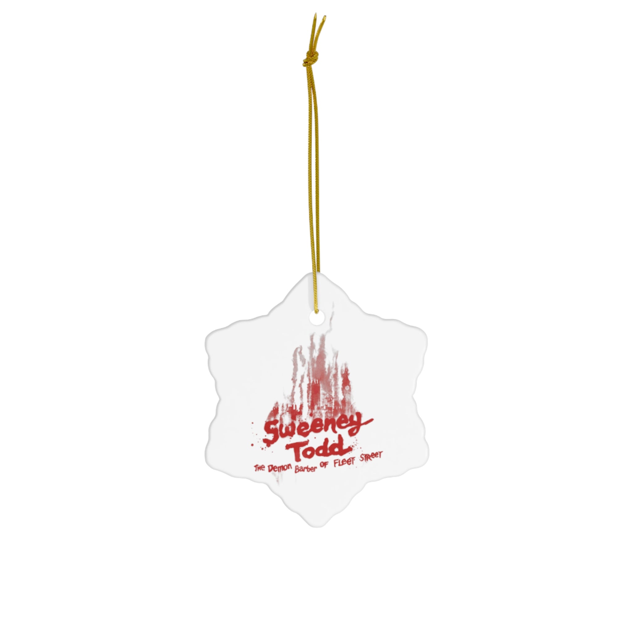 Sweeny Todd- Ceramic Ornament, 4 Shapes - Creations by Chris and Carlos