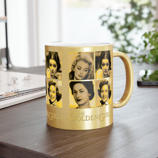 The Golden Girls 80's TV Show- Younger Years Metallic Mug (Silver\Gold) - Creations by Chris and Carlos