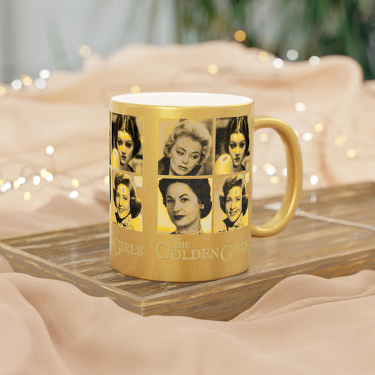 The Golden Girls 80's TV Show- Younger Years Metallic Mug (Silver\Gold) - Creations by Chris and Carlos