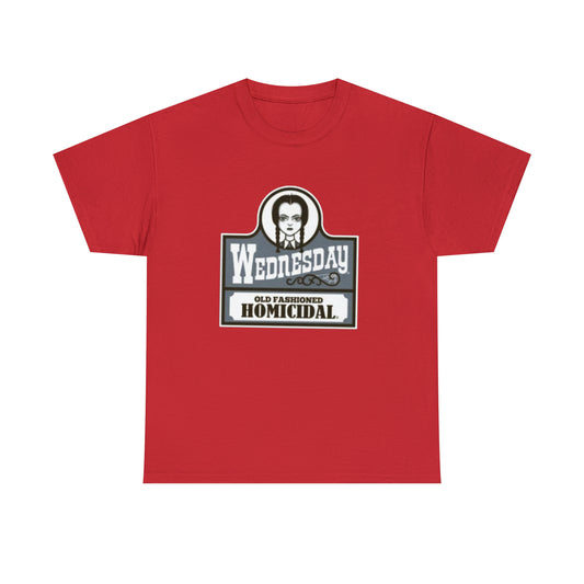 Wednesday- Wendys Unisex Heavy Cotton T-Shirt - Creations by Chris and Carlos