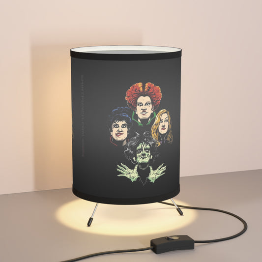 Hocus Pocus-  Tripod Lamp with High-Res Printed Shade, US\CA plug - Creations by Chris and Carlos