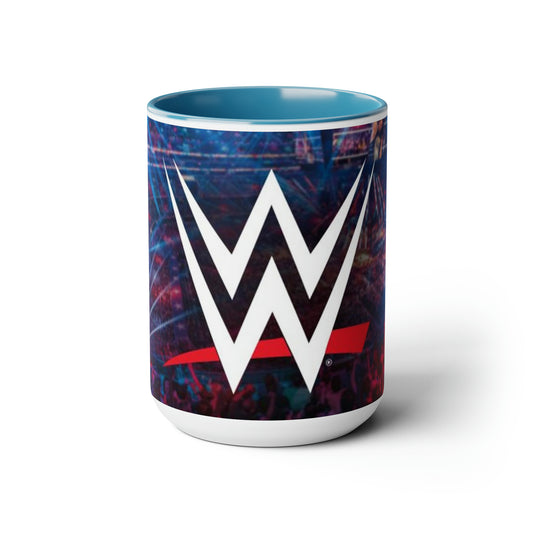 WWE- Logo White Ceramic Mug - Creations by Chris and Carlos