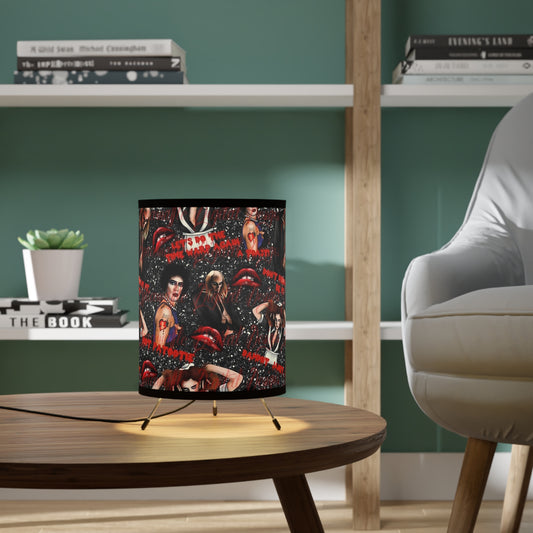 The Rocky Horror Picture Show- Tripod Lamp with High-Res Printed Shade, US\CA plug - Creations by Chris and Carlos