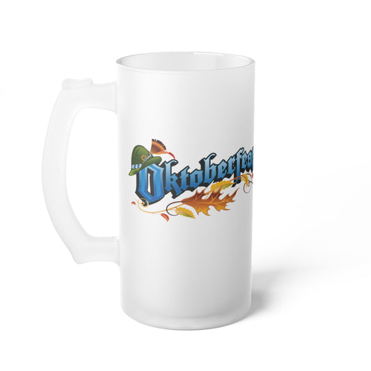 Oktoberfest- Frosted Glass Beer Mug - Creations by Chris and Carlos