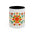 Raices & Ritmo- Roots and Rhythm Collection- Bohemian Floral Accent Coffee Mug, Colorful Flower Mug for Home and Kitchen, Gift for Coffee Lovers, Birthday Occasion