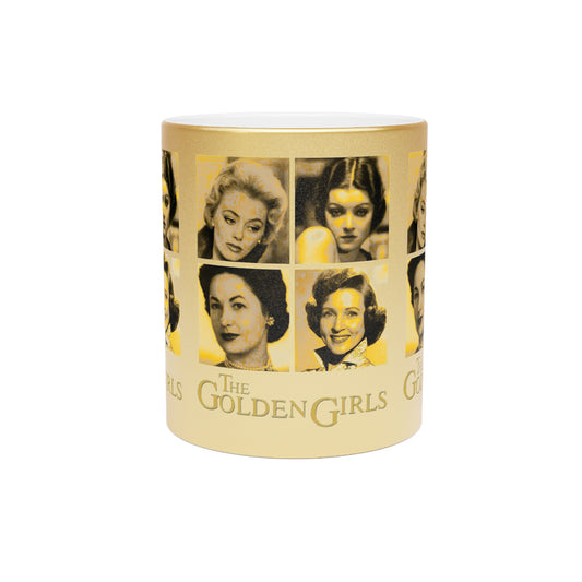 The Golden Girls 80's TV Show- Younger Years Metallic Mug (Silver\Gold) - Creations by Chris and Carlos