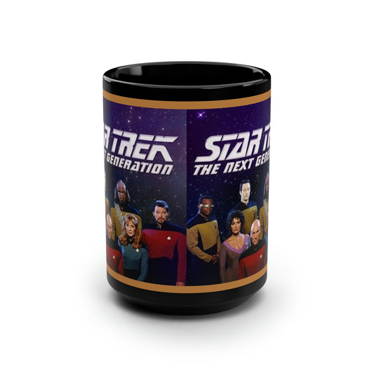 Star Trek Collection- Black Mug, 15oz - Creations by Chris and Carlos