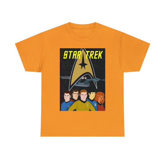 Star Trek Cartoon- Unisex Heavy Cotton T-Shirt - Creations by Chris and Carlos