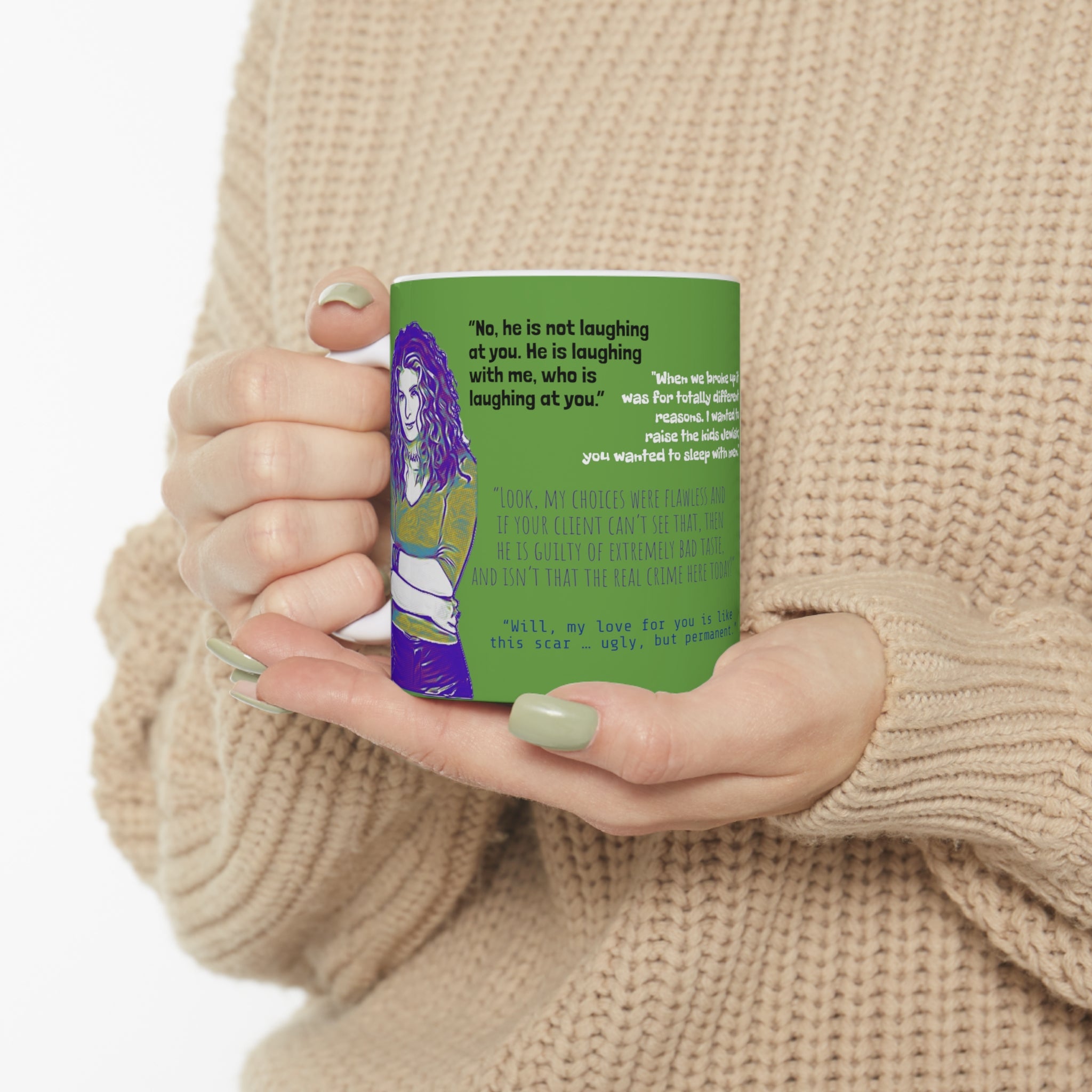 Will and Grace Grace Adler Quotes-  White Ceramic Mug - Creations by Chris and Carlos