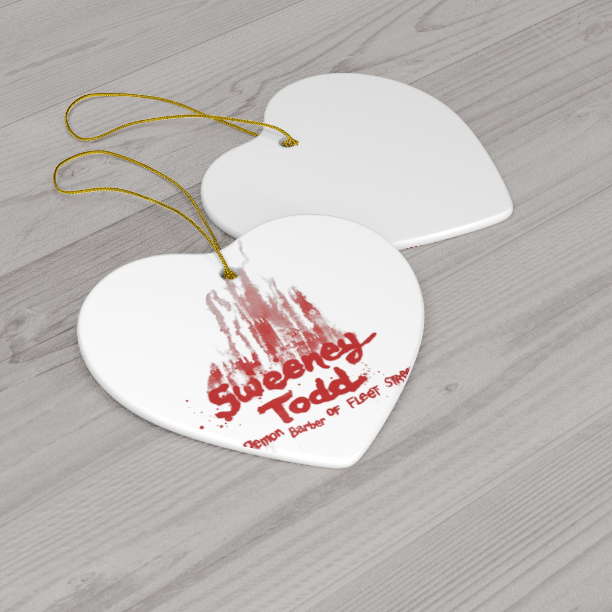 Sweeny Todd- Ceramic Ornament, 4 Shapes - Creations by Chris and Carlos