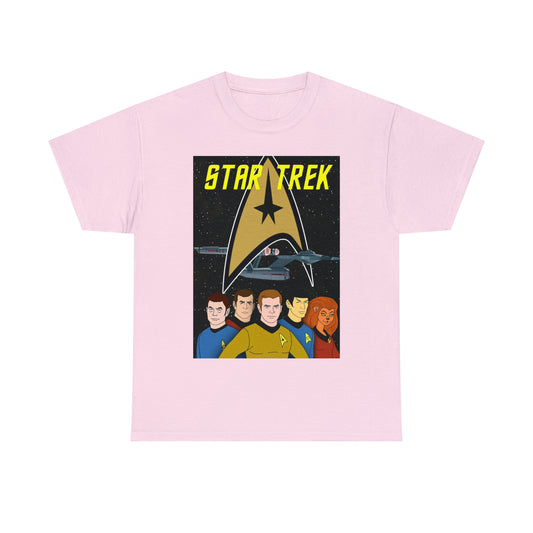 Star Trek Cartoon- Unisex Heavy Cotton T-Shirt - Creations by Chris and Carlos