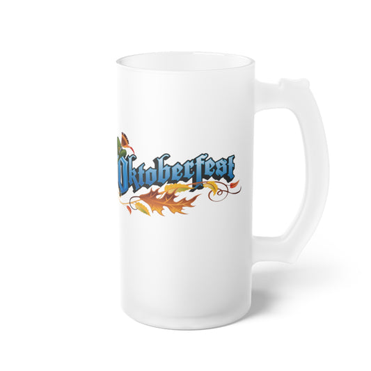 Oktoberfest- Frosted Glass Beer Mug - Creations by Chris and Carlos