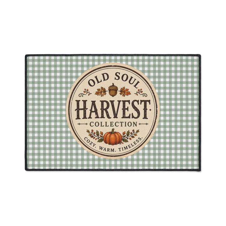 Autumn Plaid Welcome | 18 × 27 Outdoor Rug | Old Soul Autumn Home™