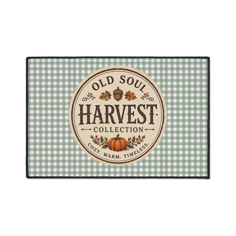 Autumn Plaid Welcome | 18 × 27 Outdoor Rug | Old Soul Autumn Home™