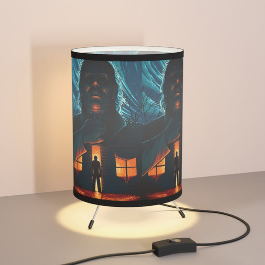 Jason-  Tripod Lamp with High-Res Printed Shade, US\CA plug - Creations by Chris and Carlos