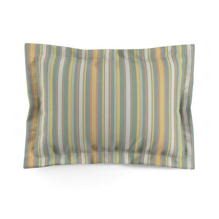 Midnight Meadow | Stripe Microfiber Pillow Sham