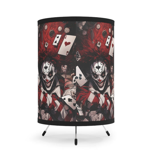 Joker- Tripod Lamp with High-Res Printed Shade, US\CA plug - Creations by Chris and Carlos