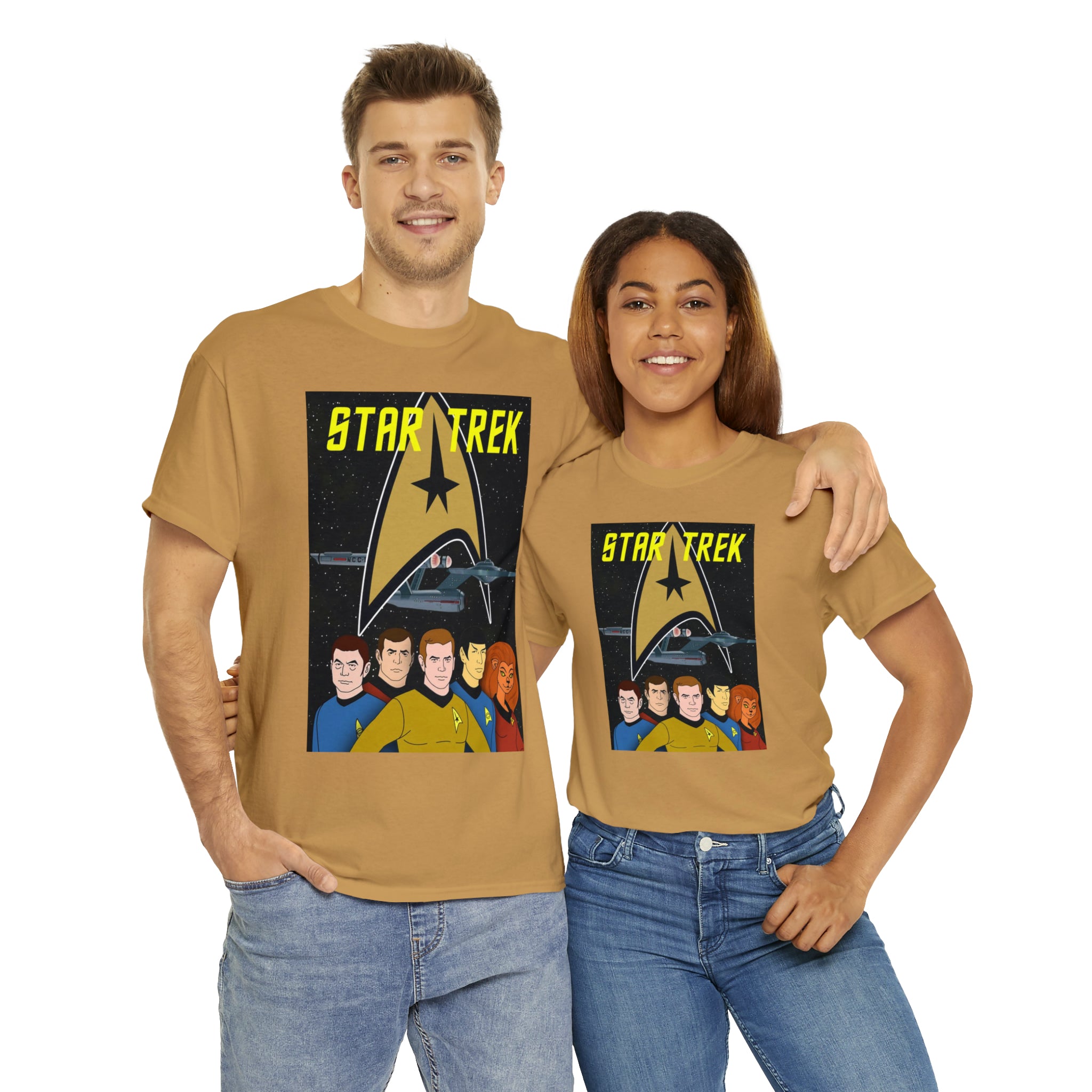 Star Trek Cartoon- Unisex Heavy Cotton T-Shirt - Creations by Chris and Carlos