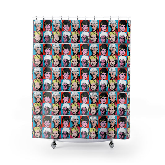 The Golden Girls 80's TV Show- Shower Curtain - Creations by Chris and Carlos