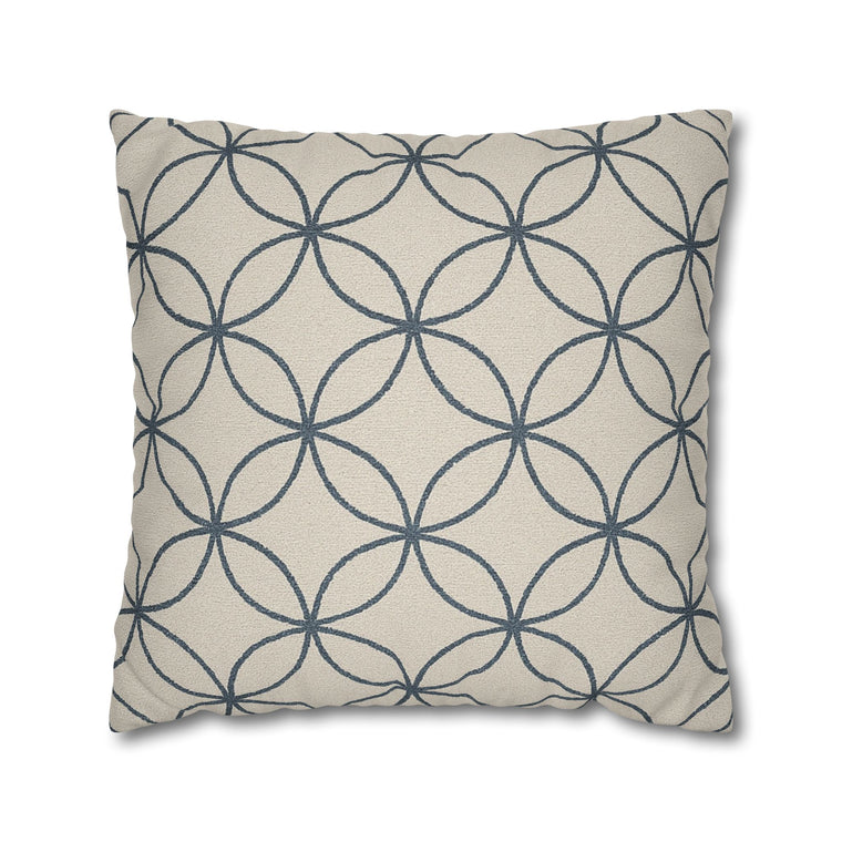 Ellison Collection- Modern Geometric Faux Suede Pillowcase - Creations by Chris and Carlos