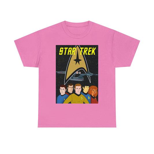 Star Trek Cartoon- Unisex Heavy Cotton T-Shirt - Creations by Chris and Carlos