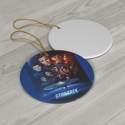 Star Trek- Ceramic Ornament, 4 Shapes - Creations by Chris and Carlos