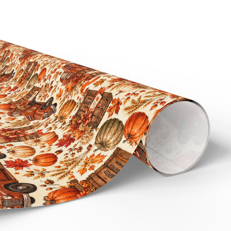 Harvest Hallow™ | Vintage Pumpkin Truck Wrapping Paper