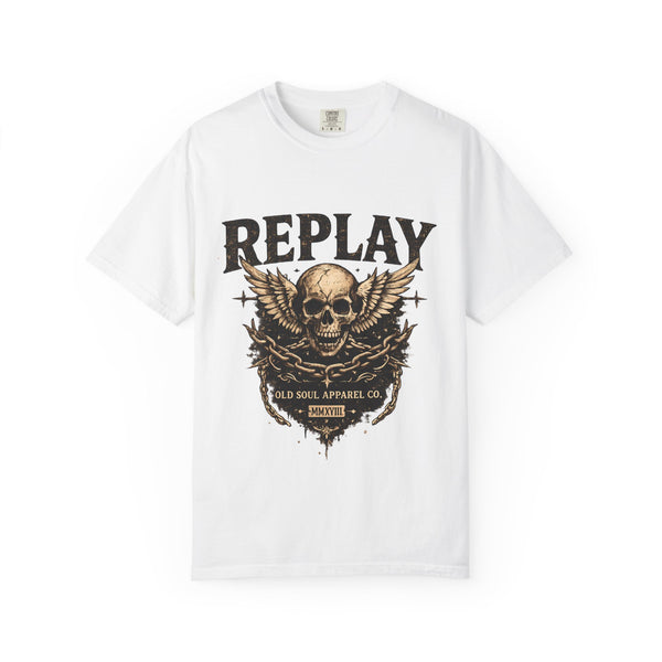 Replay Skull T-Shirt — Vintage Rock Graphic Tee